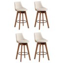 Ver imagem 1 de Conjunto 4 Banquetas Copa Gourmet Design-linho Bege