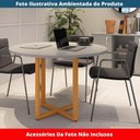 Ver imagem 2 de Mesa de Reunião Redonda P25 Pandin 110 Cm (largura) Tampo Mdp Cinza Pé Aço Tubular Laranja