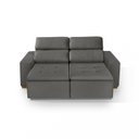 Ver imagem 4 de Sofá Alabama 3 Lugares Retrátil Reclinável 1,95M Mola Bonnel em Veludo Yescasa