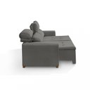 Ver mais imagens de Sofá Alabama 3 Lugares Retrátil Reclinável 1,95M Mola Bonnel em Veludo Yescasa