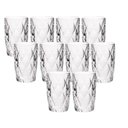 Ver imagem 1 de Jogo 10 Copos de Vidro Diamond Diamante Transparente Resistente 400ml em Casa Tem