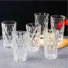 Jogo 10 Copos de Vidro Diamond Diamante Transparente Resistente 400ml em Casa Tem - 6