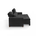 Ver mais imagens de Sofá Alabama 3 Lugares Retrátil Reclinável 1,95m Mola Bonnel em Veludo Yescasa