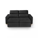 Ver imagem 4 de Sofá Alabama 3 Lugares Retrátil Reclinável 1,95m Mola Bonnel em Veludo Yescasa