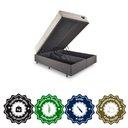 Ver imagem 7 de Base Box Baú King 193x203 Linho  com Colchão Audaz Molas Ensacadas