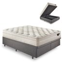 Ver imagem 1 de Base Box Baú King 193x203 Linho  com Colchão Audaz Molas Ensacadas