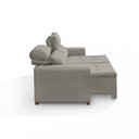 Ver mais imagens de Sofá Alabama 3 Lugares Retrátil Reclinável 1,95M Mola Bonnel em Veludo Yescasa