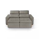 Ver imagem 4 de Sofá Alabama 3 Lugares Retrátil Reclinável 1,95M Mola Bonnel em Veludo Yescasa