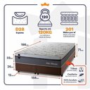 Ver imagem 3 de Cama Box Benton Molas Ensacadas Queen 158x198 King House