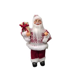 Papai Noel Decorativo Vermelho e Branco M