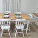 Ver imagem 6 de Aparador Madeira Maciça Pés Torneados 120x40cm Gardênia Yescasa Branco/Marrom