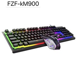 Kit Teclado e Mouse Gamer Usb com Led Rgb Abnt2 Ebai - Km900 - 2