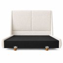 Ver imagem 7 de Cama Japonesa com Cabeceira Seo Louvre Queen Bouclé Off White - Sallar Home
