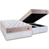 Cama Box Baú King: Colchão Molas MasterPocket Ensacadas Plumatex Miami + Base CRC Courano White(193x - 1
