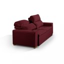 Ver imagem 7 de Sofá Alabama 3 Lugares Retrátil Reclinável 1,95m Mola Bonnel em Veludo Yescasa