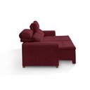 Ver mais imagens de Sofá Alabama 3 Lugares Retrátil Reclinável 1,95m Mola Bonnel em Veludo Yescasa