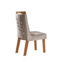 Ver imagem 6 de Conjunto Sala Jantar 4 Cadeiras Atena Marrom/Cinamomo/Bege/Off White