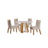 Conjunto Sala de Jantar Mesa Grécia 4 Cadeiras Atena - 2