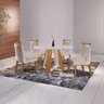 Conjunto Sala de Jantar Mesa Grécia 4 Cadeiras Atena - 1