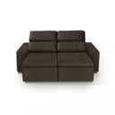 Ver imagem 4 de Sofá Alabama 3 Lugares Retrátil Reclinável 1,95m Mola Bonnel em Veludo Yescasa