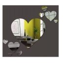 Ver imagem 2 de Espelhos Decorativo Coração Quarto Sala Cozinha 7 Pçs