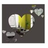 Espelhos Decorativo Coração Quarto Sala Cozinha 7 Pçs - 2