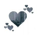 Ver imagem 1 de Espelhos Decorativo Coração Quarto Sala Cozinha 7 Pçs