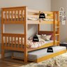 Treliche Solteiro de Madeira Maciça Pinus com Cama Auxiliar - 3
