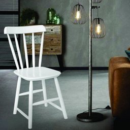 Kit 2 Cadeiras de Jantar Madeira Maciça Gardênia Branco Yescasa - 5