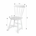 Ver imagem 3 de Kit 2 Cadeiras Madeira Maciça Gardênia Yescasa