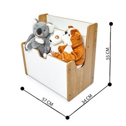 Estante Prateleira de Livros Infantil Organizador Brinquedos - 2