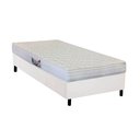 Ver imagem 1 de Cama Box Solteiro: Colchão Ortopédico Herval AG65 Firme Frontier + Base CRC Courano White(88x188)
