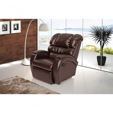 Poltrona Reclinável Imperial Zero Wall Corissimo Marrom 850