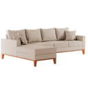 Ver imagem 2 de Sofá 4 Lugares Beny com Chaise Lado Esquerdo Linho Cru