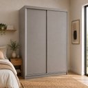 Ver imagem 5 de Guarda-Roupa Solteiro 100% MDF BP 2 Portas 2 Gavetas Liege Urbi