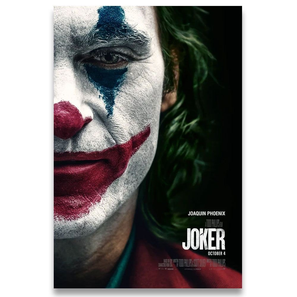 Poster Decorativo 42cm x 30cm A3 Brilhante Coringa Joker Batman - 1