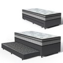 Ver imagem 1 de Cama Box com Colchão de Espuma D33 Pillow In Anjos Ortosleep + Auxiliar de Espuma Unique Solteiro