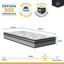 Ver mais imagens de Cama Box com Colchão de Espuma D33 Pillow In Anjos Ortosleep + Auxiliar de Espuma Unique Solteiro