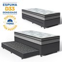 Ver imagem 3 de Cama Box com Colchão de Espuma D33 Pillow In Anjos Ortosleep + Auxiliar de Espuma Unique Solteiro