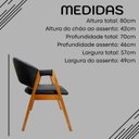Ver imagem 3 de Kit 6 Poltronas de Jantar em Durango Design Elegante & Sofisticado Ergônomica com Braços