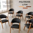 Ver mais imagens de Kit 6 Poltronas de Jantar em Durango Design Elegante & Sofisticado Ergônomica com Braços