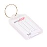 Kit 70 Chaveiro de Plástico Branco com Abertura e Etiqueta Pautada para Identificação - 1