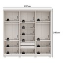 Ver mais imagens de Guarda-Roupa Casal 6 Portas 2 Gavetas 100% MDF Valência Off White/Nevaska