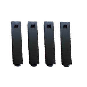 Kit 4 Pés de Bancadas Gabinetes Cozinha Ita 18 a 20cm Preto