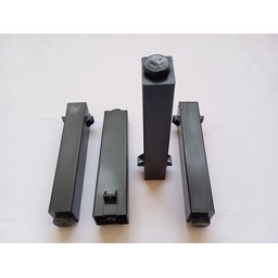 Kit 4 Pés de Bancadas Gabinetes Cozinha Ita 18 a 20cm Preto - 7