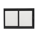 Ver imagem 3 de Vitro de Janela Basculante 2 Folhas de Correr para Banheiros e Lavabos 40x60cm Preto