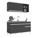 Ver imagem 6 de Armário De Cozinha Compacta Multimóveis Preto/branco