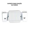 Cabeceira Casal Reta Luxo 140x60 Courino Off White - Tachas Fumê - 4