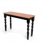 Ver imagem 2 de Aparador Madeira Maciça Pés Torneados 120x40cm Gardênia Yescasa