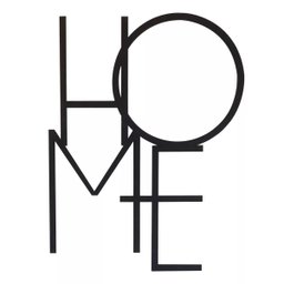 Escultura Decorativa de Parede Home em Mdf 6mm Preto - 1